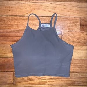 Halter cut work out top